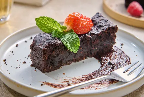Glutenfreier Brownie aus schwarzen Bohnen