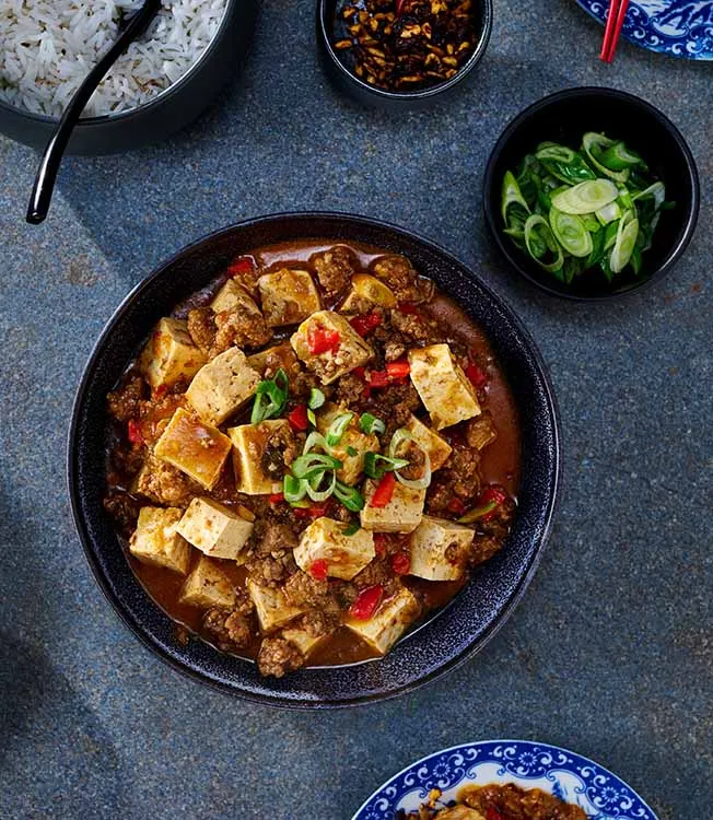 Mapo-Tofu mit Rindshackfleisch und Chili-Crisp