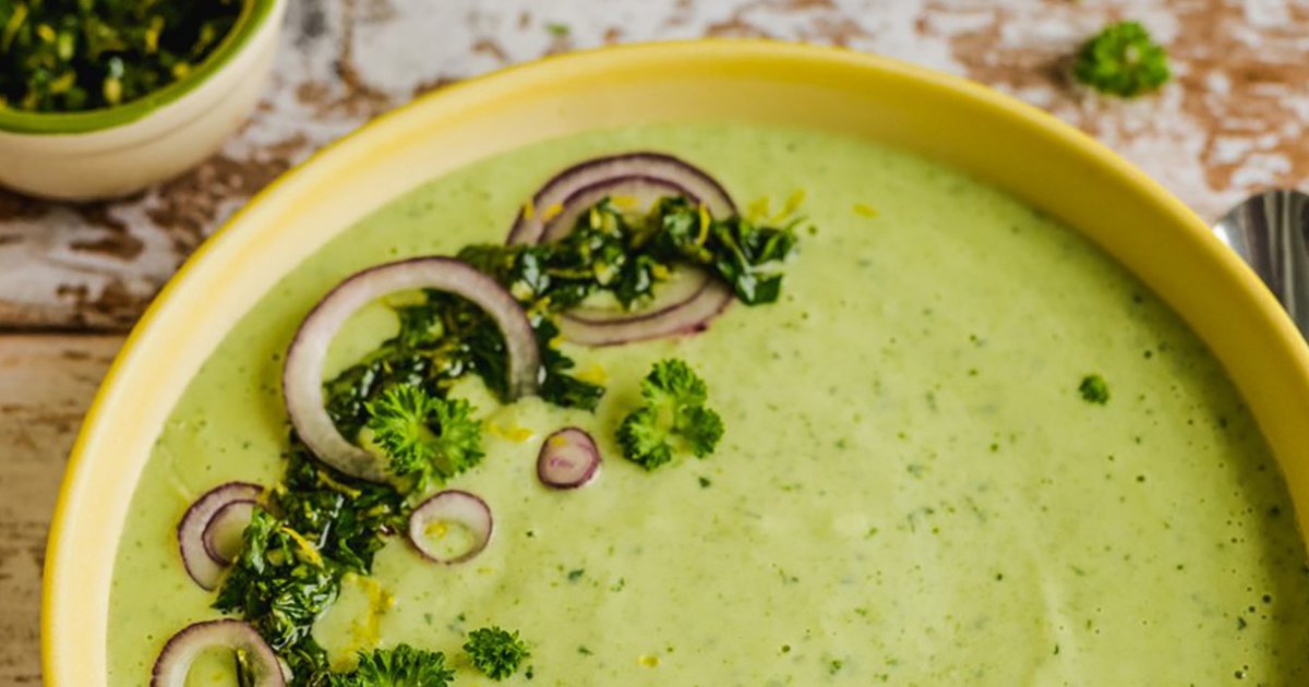 Kalte Gurken & Avocado Suppe mit Gremolata | Kikkoman Kalte Gurken & Avocado Suppe mit Gremolata | Kikkoman