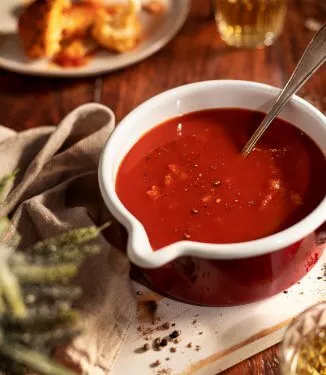 Würziger Pilz-Tomaten-Jus
