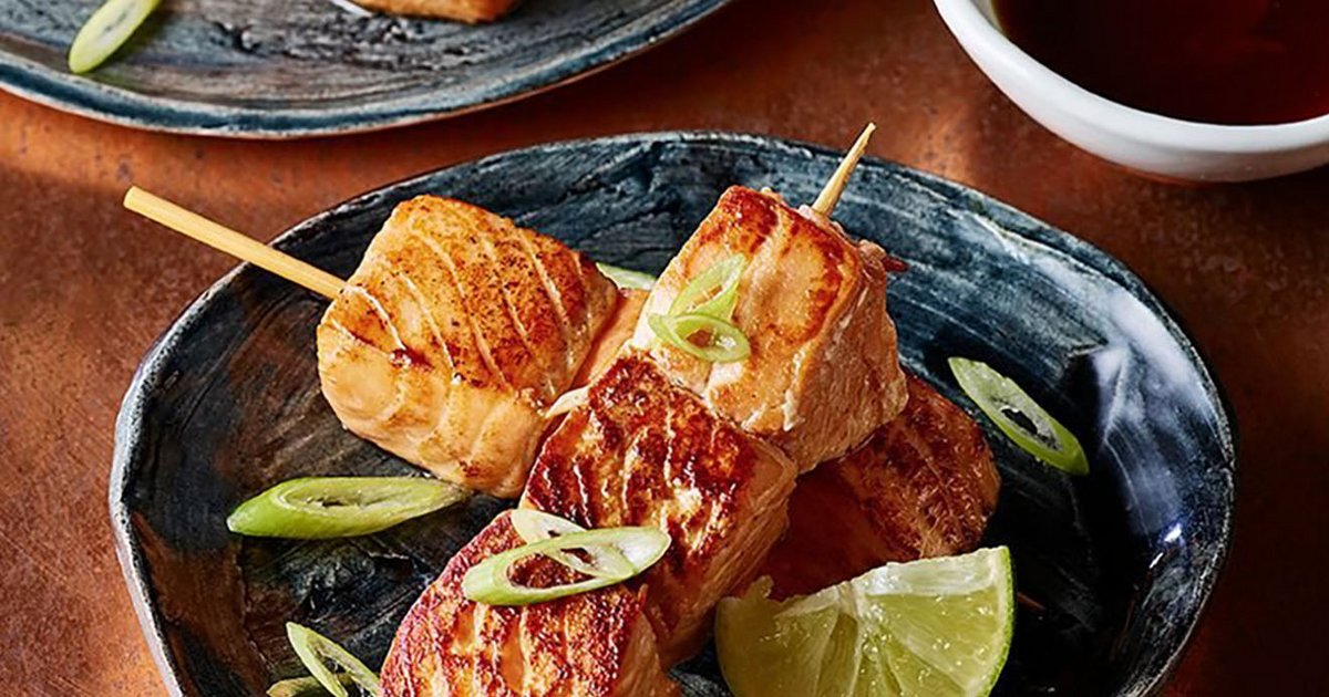 Lachsspiesse mit Dips | Kikkoman