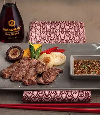 Yakiniku - Entrecôte (Rindssteak) nach Yakiniku Art