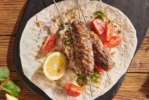 Orientalische Lammspiesse, mariniert in Sojasauce