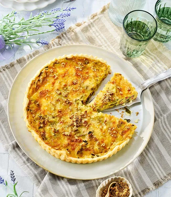 Quiche Lorraine mit Lauch und Speck