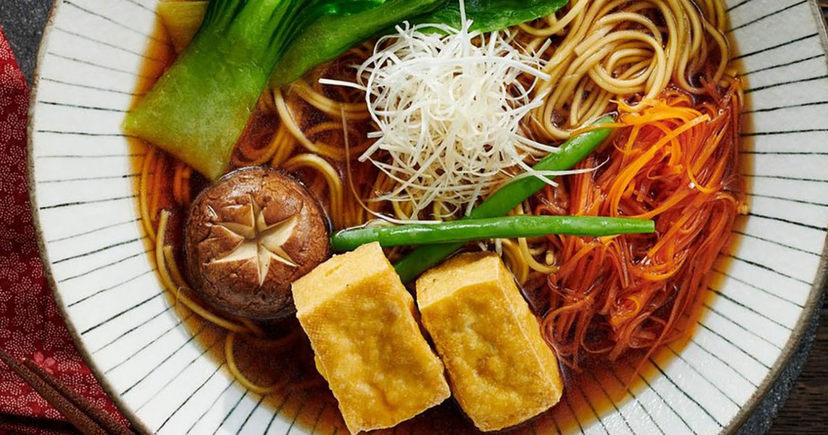Japanische vegetarische Ramen Rezept Kikkoman