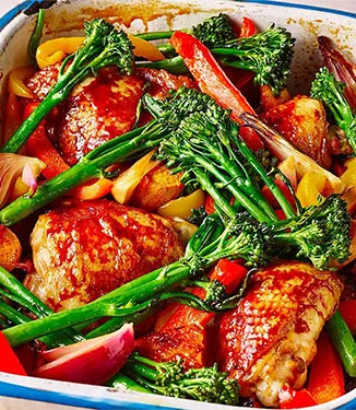 Teriyaki Poulet-Traybake