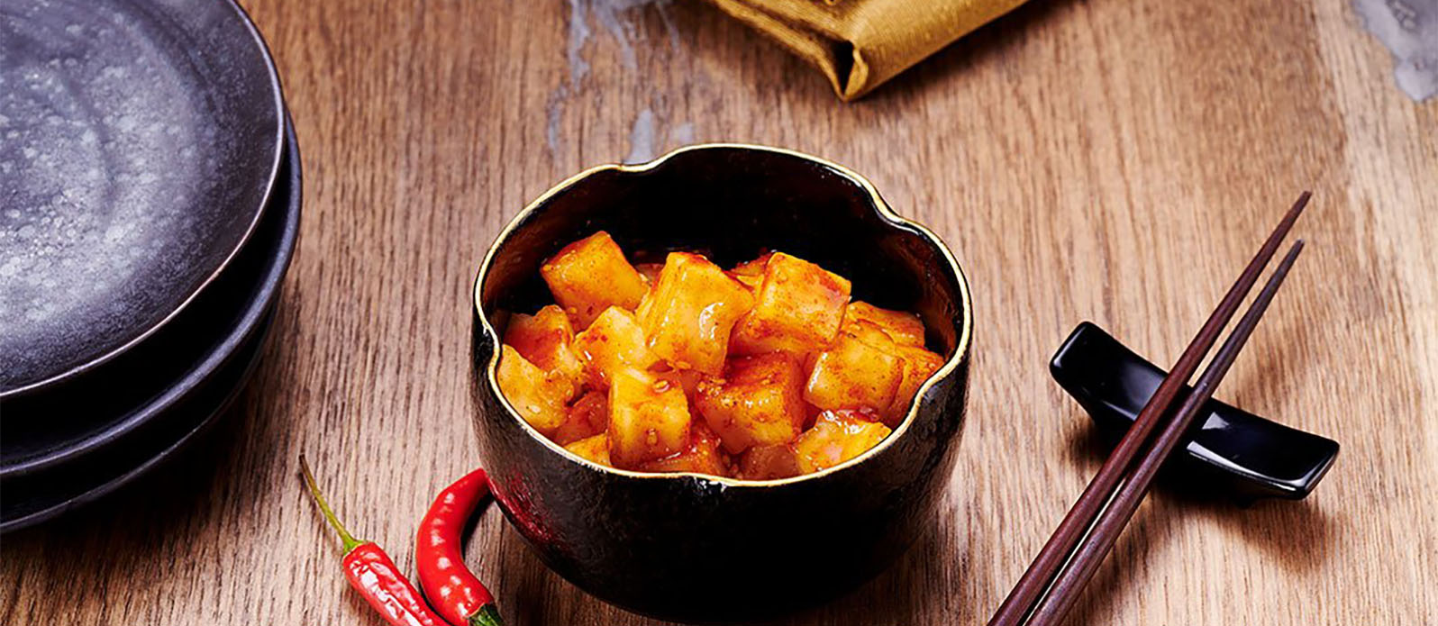 Rettich-Kimchi mit scharfer Sauce - Rezept | Rezept | Kikkoman