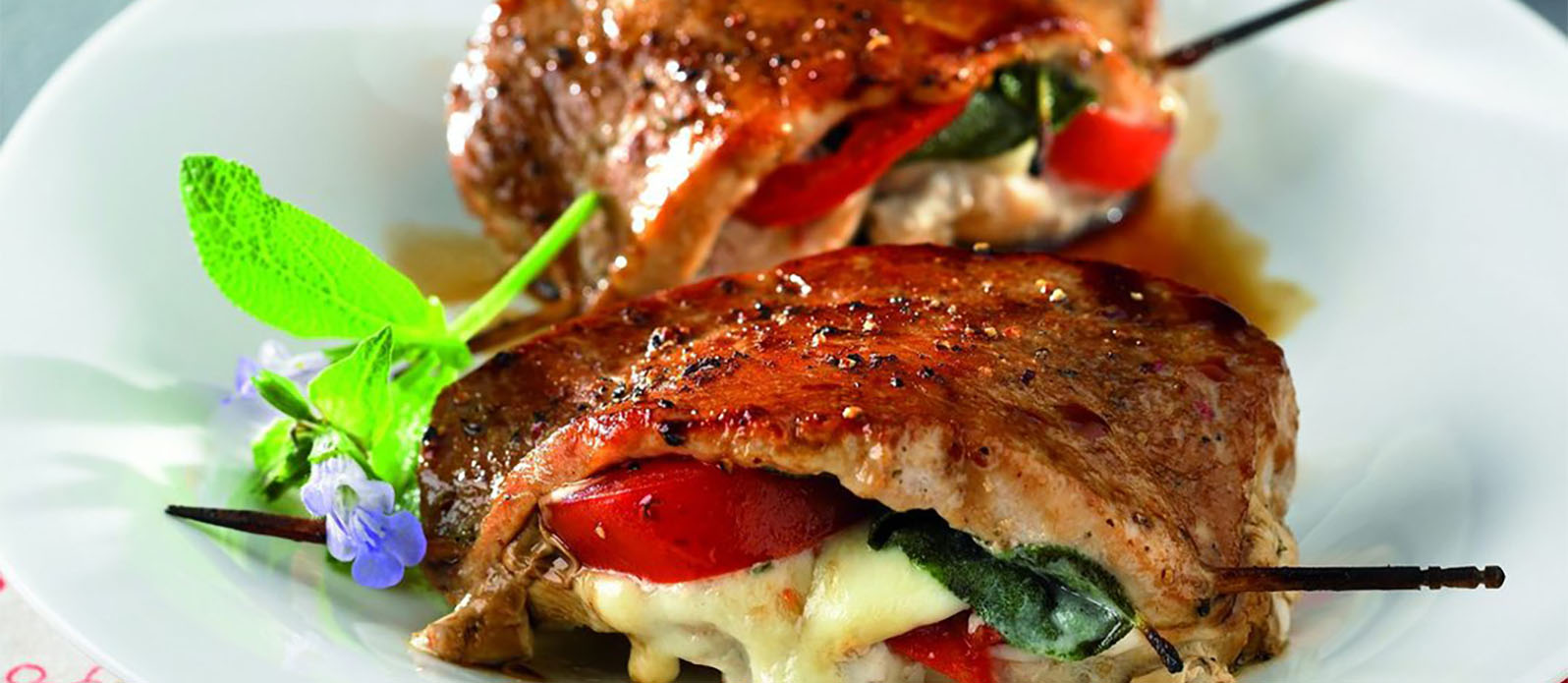 Gefüllte Naturschnitzel mit Karotten-Kerbel-Reis | Kikkoman Gefüllte Naturschnitzel mit Karotten-Kerbel-Reis | Kikkoman